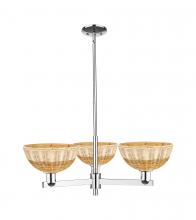 Innovations Lighting 716-3CR-PC-NBD2-9-NAT - Bristol Natural II - 3 Light - 31 inch - Polished Chrome - Stem hung - Pendant