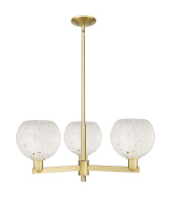 Innovations Lighting 716-3CR-SG-G1216-8WM - White Mouchette - 3 Light - 30 inch - Satin Gold - Stem hung - Pendant