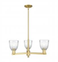 Innovations Lighting 716-3CR-SG-G442 - Brookfield - 3 Light - 28 inch - Satin Gold - Stem hung - Pendant