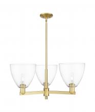 Innovations Lighting 716-3CR-SG-GBD-92 - Bristol - 3 Light - 31 inch - Satin Gold - Stem hung - Pendant