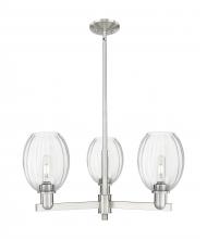 Innovations Lighting 716-3CR-SN-G459-6CL - Preston Bulb - 3 Light - 18 inch - Satin Nickel - Pendant
