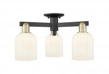Innovations Lighting 716-3F-BAB-G559-5GWH - Bridal Veil - 3 Light - 6 inch - Black Antique Brass - Semi-Flush Mount