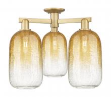 Innovations Lighting 716-3F-BB-G482-7AM - Brookhaven Cloche - 3 Light - 6 inch - Brushed Brass - Semi-Flush Mount