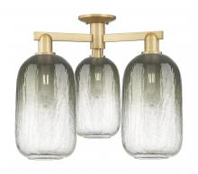 Innovations Lighting 716-3F-BB-G482-7SL - Brookhaven Cloche - 3 Light - 6 inch - Brushed Brass - Semi-Flush Mount