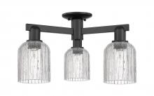 Innovations Lighting 716-3F-BK-G559-5CL - Bridal Veil - 3 Light - 6 inch - Matte Black - Semi-Flush Mount