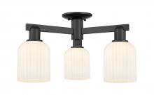 Innovations Lighting 716-3F-BK-G559-5GWH - Bridal Veil - 3 Light - 6 inch - Matte Black - Semi-Flush Mount
