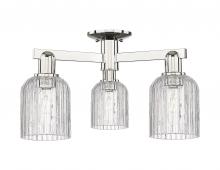 Innovations Lighting 716-3F-PN-G559-5CL - Bridal Veil - 3 Light - 6 inch - Polished Nickel - Semi-Flush Mount
