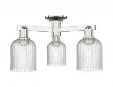 Innovations Lighting 716-3F-PN-G559-5SDY - Bridal Veil - 3 Light - 6 inch - Polished Nickel - Semi-Flush Mount