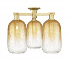 Innovations Lighting 716-3F-SG-G482-7AM - Brookhaven Cloche - 3 Light - 6 inch - Satin Gold - Semi-Flush Mount