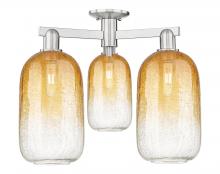 Innovations Lighting 716-3F-SN-G482-7AM - Brookhaven Cloche - 3 Light - 6 inch - Brushed Satin Nickel - Semi-Flush Mount