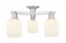 Innovations Lighting 716-3F-SN-G559-5GWH - Bridal Veil - 3 Light - 6 inch - Brushed Satin Nickel - Semi-Flush Mount