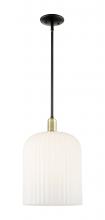 Innovations Lighting 716-3S-BAB-G559-12GWH - Bridal Veil - 1 Light - 12 inch - Black Antique Brass - Mini Pendant