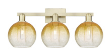 Innovations Lighting 716-3W-AB-G483-8AM - Brookhaven Globe - 3 Light - 26 inch - Antique Brass - Bath Vanity Light