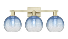 Innovations Lighting 716-3W-AB-G483-8SB - Brookhaven Globe - 3 Light - 26 inch - Antique Brass - Bath Vanity Light