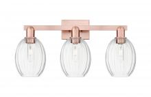 Innovations Lighting 716-3W-AC-G459-6CL - Preston Bulb - 3 Light - 26 inch - Antique Copper - Bath Vanity Light