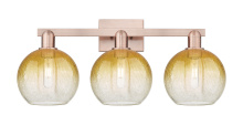 Innovations Lighting 716-3W-AC-G483-8AM - Brookhaven Globe - 3 Light - 26 inch - Antique Copper - Bath Vanity Light