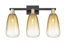 Innovations Lighting 716-3W-BAB-G480-6AM - Brookhaven Almond - 3 Light - 26 inch - Black Antique Brass - Bath Vanity Light