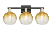 Innovations Lighting 716-3W-BAB-G483-8AM - Brookhaven Globe - 3 Light - 26 inch - Black Antique Brass - Bath Vanity Light