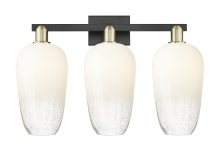 Innovations Lighting 716-3W-BAB-G484-7OP - Brookhaven Flute - 3 Light - 26 inch - Black Antique Brass - Bath Vanity Light