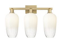 Innovations Lighting 716-3W-BB-G484-7OP - Brookhaven Flute - 3 Light - 26 inch - Brushed Brass - Bath Vanity Light