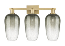 Innovations Lighting 716-3W-BB-G484-7SL - Brookhaven Flute - 3 Light - 26 inch - Brushed Brass - Bath Vanity Light