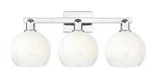 Innovations Lighting 716-3W-PC-G483-8OP - Brookhaven Globe - 3 Light - 26 inch - Polished Chrome - Bath Vanity Light