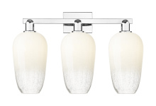 Innovations Lighting 716-3W-PC-G484-7OP - Brookhaven Flute - 3 Light - 26 inch - Polished Chrome - Bath Vanity Light