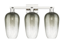 Innovations Lighting 716-3W-PN-G484-7SL - Brookhaven Flute - 3 Light - 26 inch - Polished Nickel - Bath Vanity Light