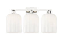 Innovations Lighting 716-3W-PN-G559-8GWH - Bridal Veil - 3 Light - 27 inch - Polished Nickel - Bath Vanity Light