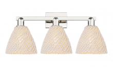 Innovations Lighting 716-3W-PN-NBD-75-NAT - Bristol Natural - 3 Light - 26 inch - Polished Nickel - Bath Vanity Light