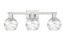 Innovations Lighting 716-3W-SN-G1213-6CL - Athens Deco Swirl - 3 Light - 26 inch - Brushed Satin Nickel - Bath Vanity Light
