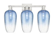 Innovations Lighting 716-3W-SN-G484-7SB - Brookhaven Flute - 3 Light - 26 inch - Brushed Satin Nickel - Bath Vanity Light