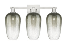 Innovations Lighting 716-3W-SN-G484-7SL - Brookhaven Flute - 3 Light - 26 inch - Brushed Satin Nickel - Bath Vanity Light
