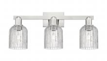 Innovations Lighting 716-3W-SN-G559-5CL - Bridal Veil - 3 Light - 26 inch - Brushed Satin Nickel - Bath Vanity Light