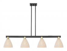 Innovations Lighting 716-4I-BAB-NBD-75-NAT - Bristol Natural - 4 Light - 48 inch - Black Antique Brass - Stem hung - Island Light