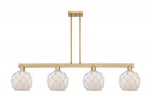Innovations Lighting 716-4I-BB-G121-8RW - Farmhouse Rope - 4 Light - 51 inch - Brushed Brass - Stem hung - Island Light