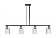 Innovations Lighting 716-4I-BK-G112C-5CL - Cobbleskill - 4 Light - 48 inch - Matte Black - Stem hung - Island Light