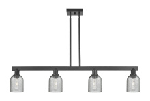 Innovations Lighting 716-4I-BK-G257 - Caledonia - 4 Light - 48 inch - Matte Black - Stem hung - Island Light