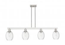 Innovations Lighting 716-4I-SN-G459-6CL - Preston Bulb - 4 Light - 48 inch - Brushed Satin Nickel - Stem hung - Island Light