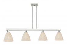 Innovations Lighting 716-4I-SN-NBD-75-NAT - Bristol Natural - 4 Light - 48 inch - Brushed Satin Nickel - Stem hung - Island Light