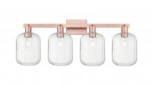 Innovations Lighting 716-4W-AC-G460-7CL - Preston Cylinder - 4 Light - 36 inch - Antique Copper - Bath Vanity Light