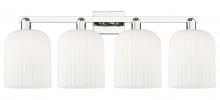 Innovations Lighting 716-4W-PN-G559-8GWH - Bridal Veil - 4 Light - 35 inch - Polished Nickel - Bath Vanity Light