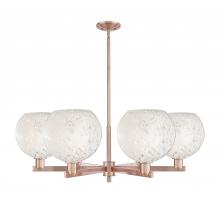 Innovations Lighting 716-6CR-AC-G1216-10WM - White Mouchette - 6 Light - 40 inch - Antique Copper - Stem hung - Chandelier