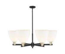 Innovations Lighting 716-6CR-BAB-GBD-91 - Bristol - 6 Light - 39 inch - Black Antique Brass - Stem hung - Chandelier
