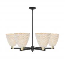 Innovations Lighting 716-6CR-BAB-NBD-9-NAT - Bristol Natural - 6 Light - 39 inch - Black Antique Brass - Stem hung - Chandelier