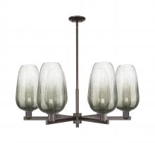 Innovations Lighting 716-6CR-OB-G484-7SL - Brookhaven Flute - 6 Light - 24 inch - Oil Rubbed Bronze - Chandelier