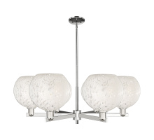 Innovations Lighting 716-6CR-PN-G1216-10WM - White Mouchette - 6 Light - 40 inch - Polished Nickel - Stem hung - Chandelier