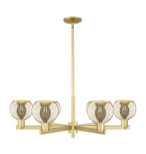 Innovations Lighting 716-6CR-SG-G128-6 - Athens - 6 Light - 36 inch - Satin Gold - Stem hung - Chandelier