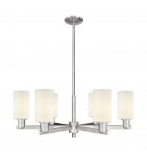 Innovations Lighting 716-6CR-SN-G801 - Clymer - 6 Light - 34 inch - Satin Nickel - Stem hung - Chandelier