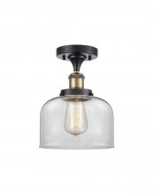 Innovations Lighting 916-1C-BAB-G72 - Bell - 1 Light - 8 inch - Black Antique Brass - Semi-Flush Mount